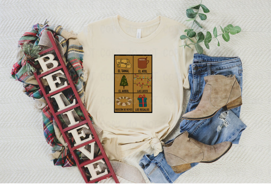 Christmas/Navidad Loteria Tee