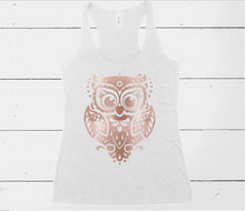 Load image into Gallery viewer, Owl tank top (Bella + Canvas)
