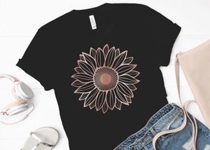 Sunflower Foil (Bella + Canvas) T-Shirt