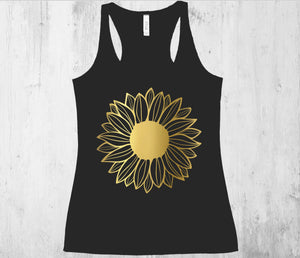 Sunflower tank top (Bella + Canvas)