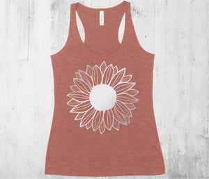 Sunflower tank top (Bella + Canvas)