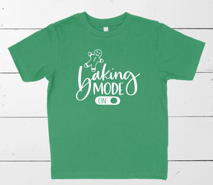 Baking Mode Kids Christmas T-Shirt