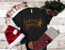 Load image into Gallery viewer, Baking Queen Christmas T-Shirt
