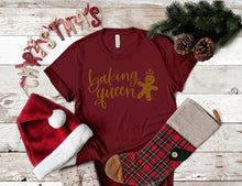 Load image into Gallery viewer, Baking Queen Christmas T-Shirt
