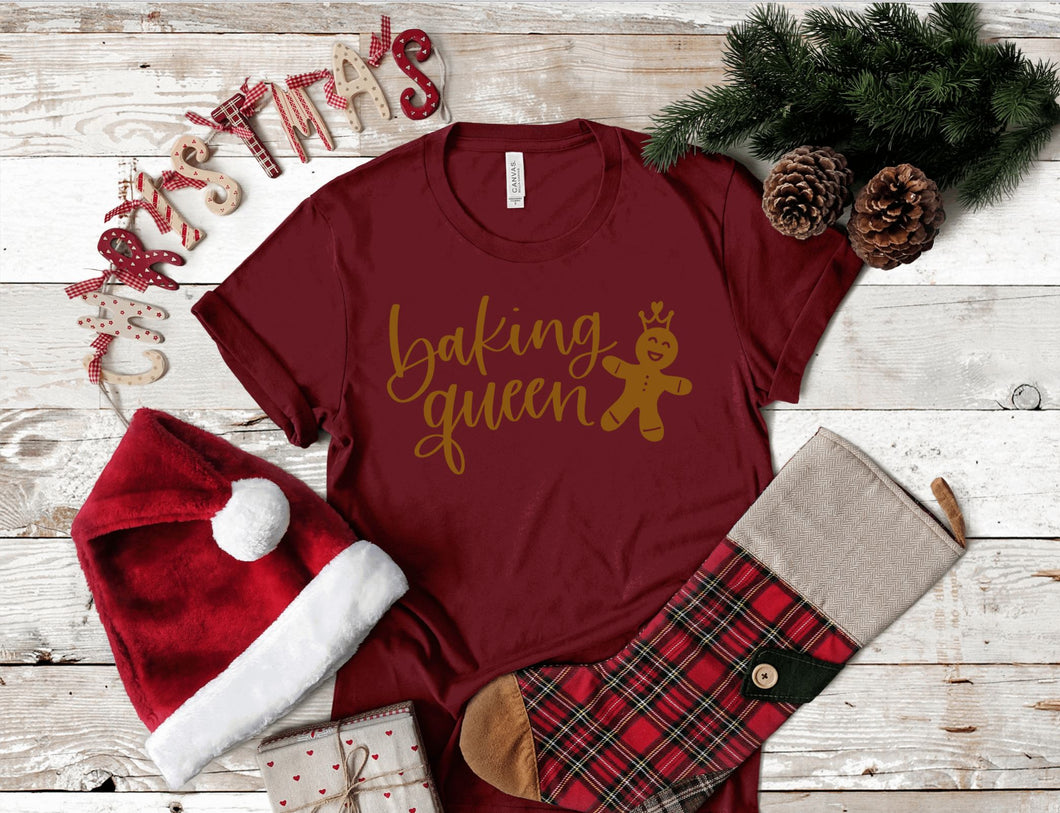 Baking Queen Christmas T-Shirt