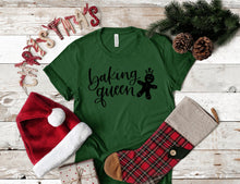 Load image into Gallery viewer, Baking Queen Christmas T-Shirt
