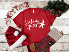 Load image into Gallery viewer, Baking Queen Christmas T-Shirt
