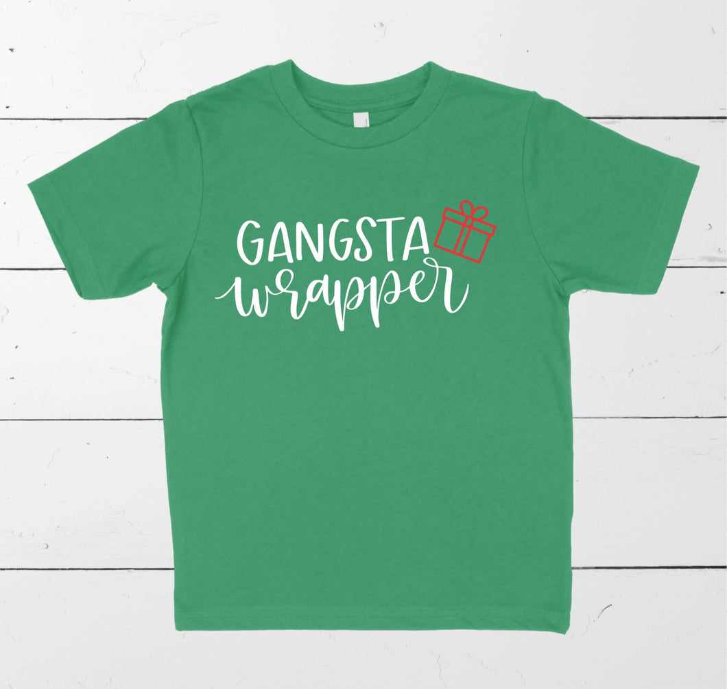 Gangsta Wrapper - Kids Christmas T-Shirt