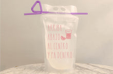 Load image into Gallery viewer, Arriba, abajo, al centro, y pa dentro - Reusable drinking pouch
