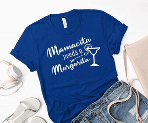 Mamacita Needs a Margarita (Bella + Canvas) T-Shirt