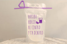 Load image into Gallery viewer, Arriba, abajo, al centro, y pa dentro - Reusable drinking pouch
