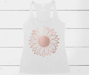 Sunflower tank top (Bella + Canvas)