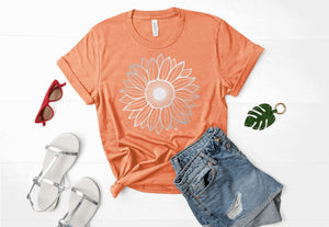 Sunflower Foil (Bella + Canvas) T-Shirt