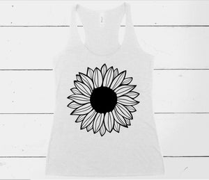 Sunflower tank top (Bella + Canvas)