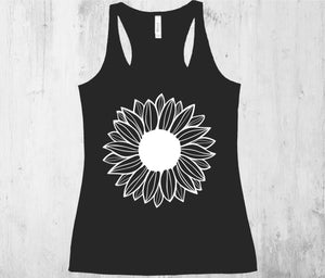 Sunflower tank top (Bella + Canvas)