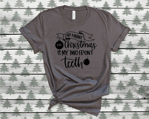 Two front teeth Christmas T-Shirt