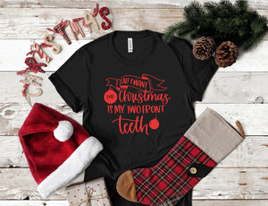 Two front teeth Christmas T-Shirt