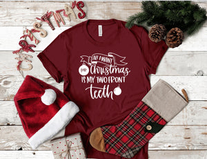 Two front teeth Christmas T-Shirt