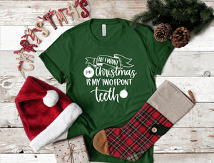 Two front teeth Christmas T-Shirt